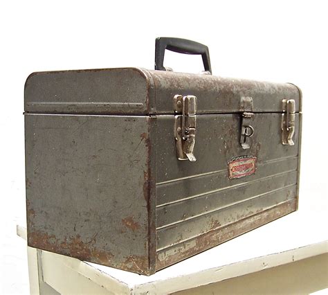 craftsman metal tool box vintage|old metal craftsman toolbox.